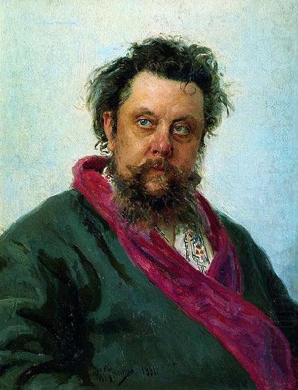 Ilya Repin Composer Modest Mussorgsky china oil painting image